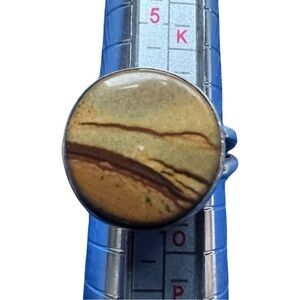 Vintage Picture Jasper Ring